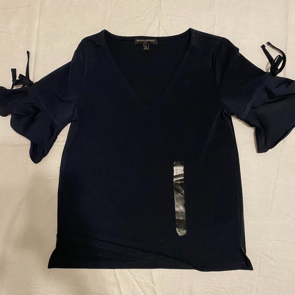 Navy Blue Blouse